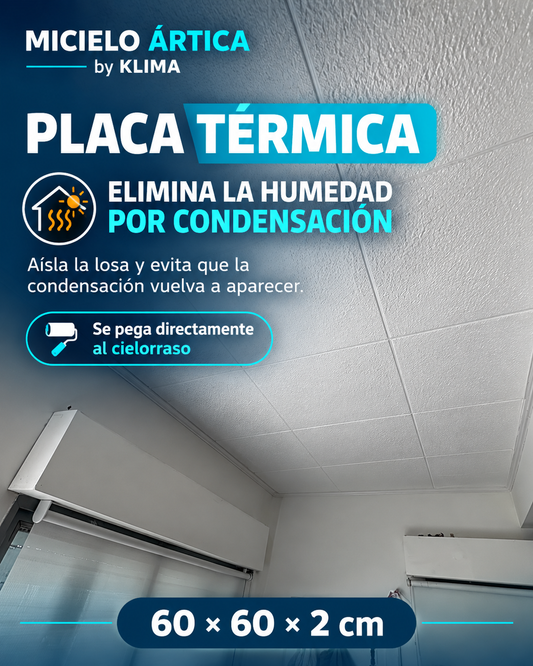 Placa de cielorraso aislante decorativa Micielo Artica 60x60x2cm Incluye adhesivo