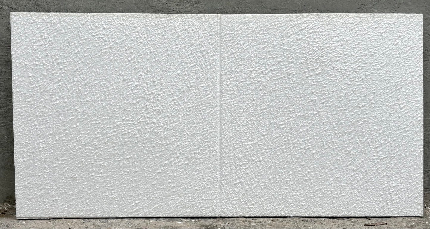 Placa De Cielorraso Desmontable Telgopor Klima Artica 120x60 Sin pintura